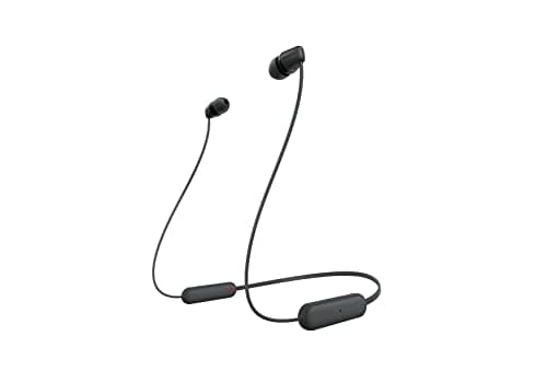Compara precios Sony WI-C100 - Audífonos inalámbricos intraauriculares con Banda para el Cuello y micrófono para Llamadas con Manos Libres, Negro, WIC100/B (Versión Extranjera)