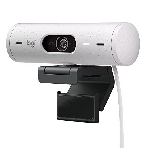 Compara precios Logitech Brio 500 Full HD Webcam: autocorrección de luz, autoencuadre, visualización, mics con reducción de Ruido, Webcam con privacidad, para Microsoft Teams, Google Meet, Zoom - Blanco