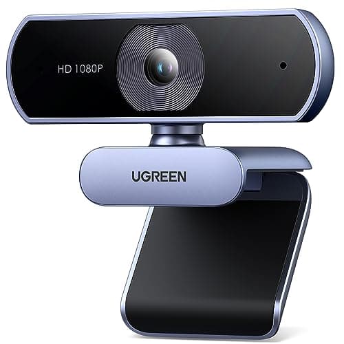 Compara precios UGREEN Cámara Web HD con Micrófono, 1080P@30FPS, Plug＆Play, HD Corrección de Luz Automática, Cámara Web de Vídeo USB con Vista de 85° para Transmisión en Vivo, Conferencia, Videollamada, Juego