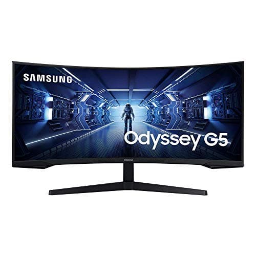 Compara precios SAMSUNG Odyssey G5 Monitor de juegos ultra ancho de 34 pulgadas con visualización curva 1000R, 165Hz, 1ms, FreeSync Premium, WQHD (LC34G55TWWNXZA, modelo 2020), negro (reacondicionado)