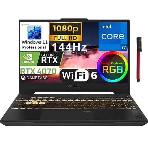 Compara precios 2023 ASUS TUF F15 15.6" 144Hz FHD Gaming Laptop Computer, 12ª generación Intel 14-Core i7-12700H, GeForce RTX 4070 8GB, 64GB DDR4 RAM, 2TB PCIe SSD, WiFi 6, BT 5.2, teclado RGB, Win11 Pro, cable HDMI BROAG