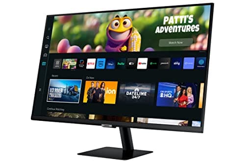 Imagen frontal de SAMSUNG Monitor 27" Flat, Smart M5, Control Remoto, 1,920 x 1,080, 60 HZ (LS27CM500ELXZX)